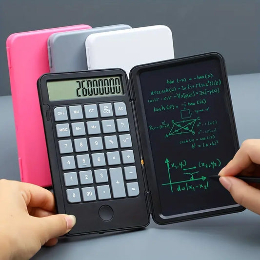 LCD Writing Tablet Calculator – Reusable Digital Note Pad