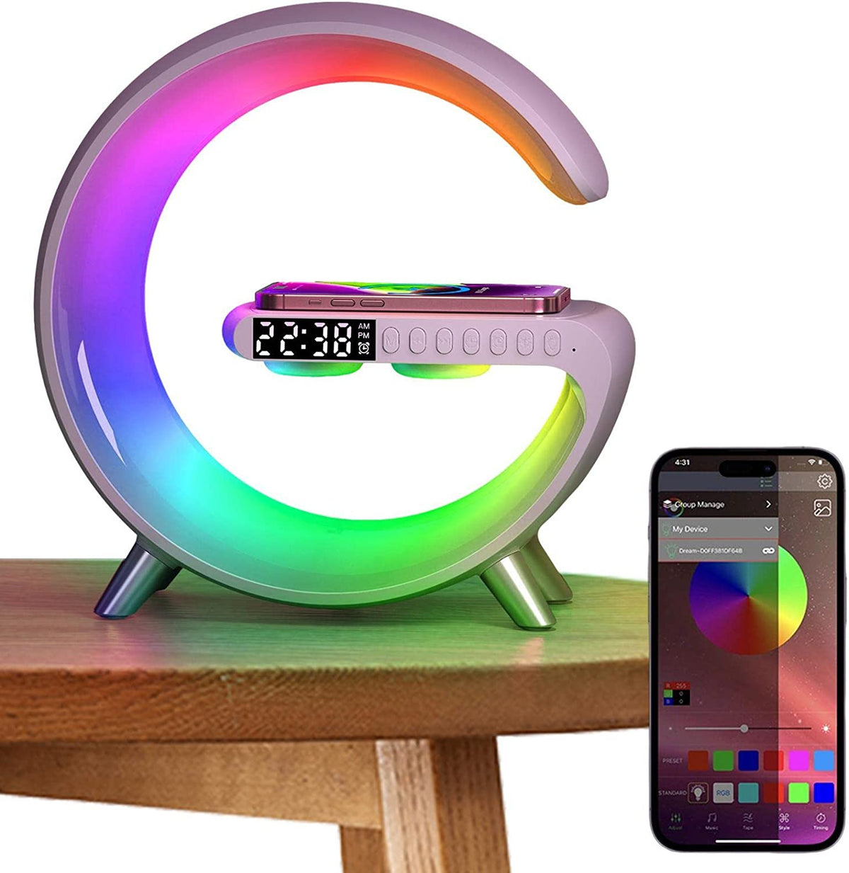 Wireless Charging Lamp – Desk Lamp With Phone Charging