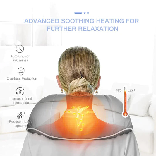Heated Neck & Shoulder Massager – Electric Relaxation Device