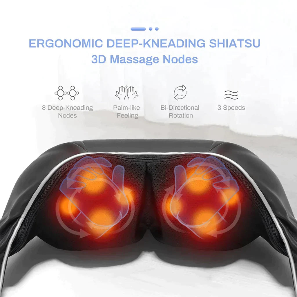 Heated Neck & Shoulder Massager – Electric Relaxation Device