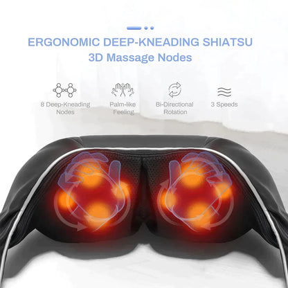 Heated Neck & Shoulder Massager – Electric Relaxation Device