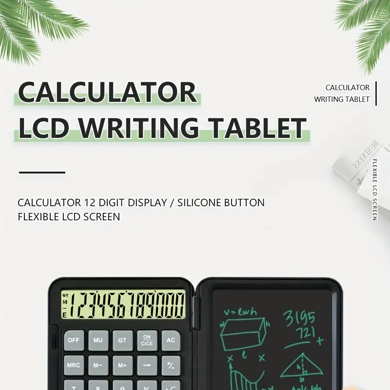 LCD Writing Tablet Calculator – Reusable Digital Note Pad